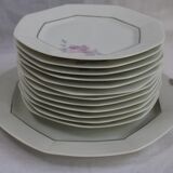 Service à gâteaux  en porcelaine de limoges DRB