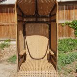Fauteuil cabine canné années 1900