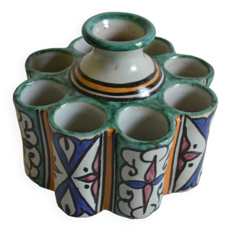 Former ceramic illuminator inkwell fes morocco twentieth century