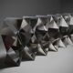 Stainless Steel Room divider / bookcase by Manfredo Massironi for Arrmet