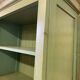 Bibliothèque étagère vintage verte en bois massif