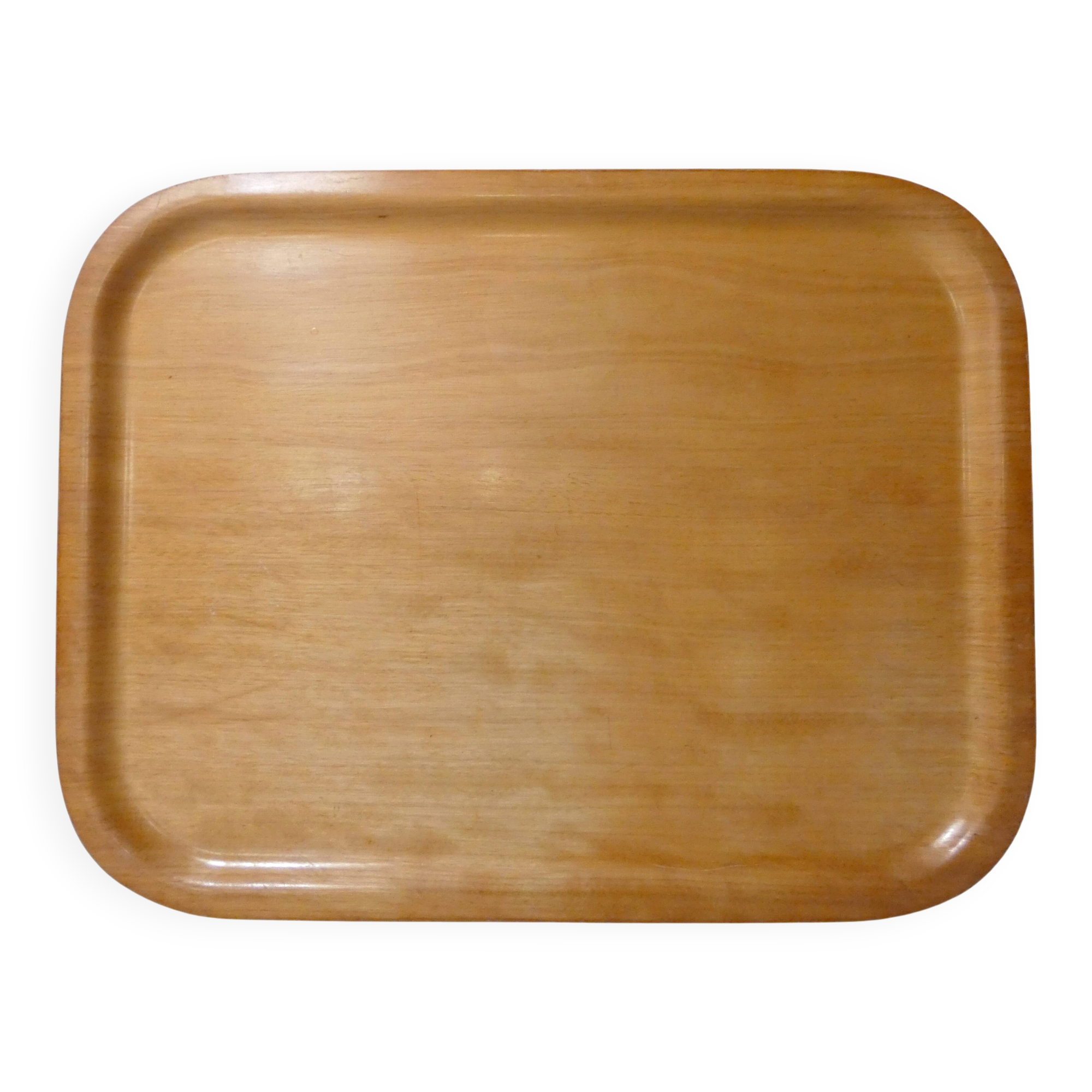 vintage wooden PLATEX plateau