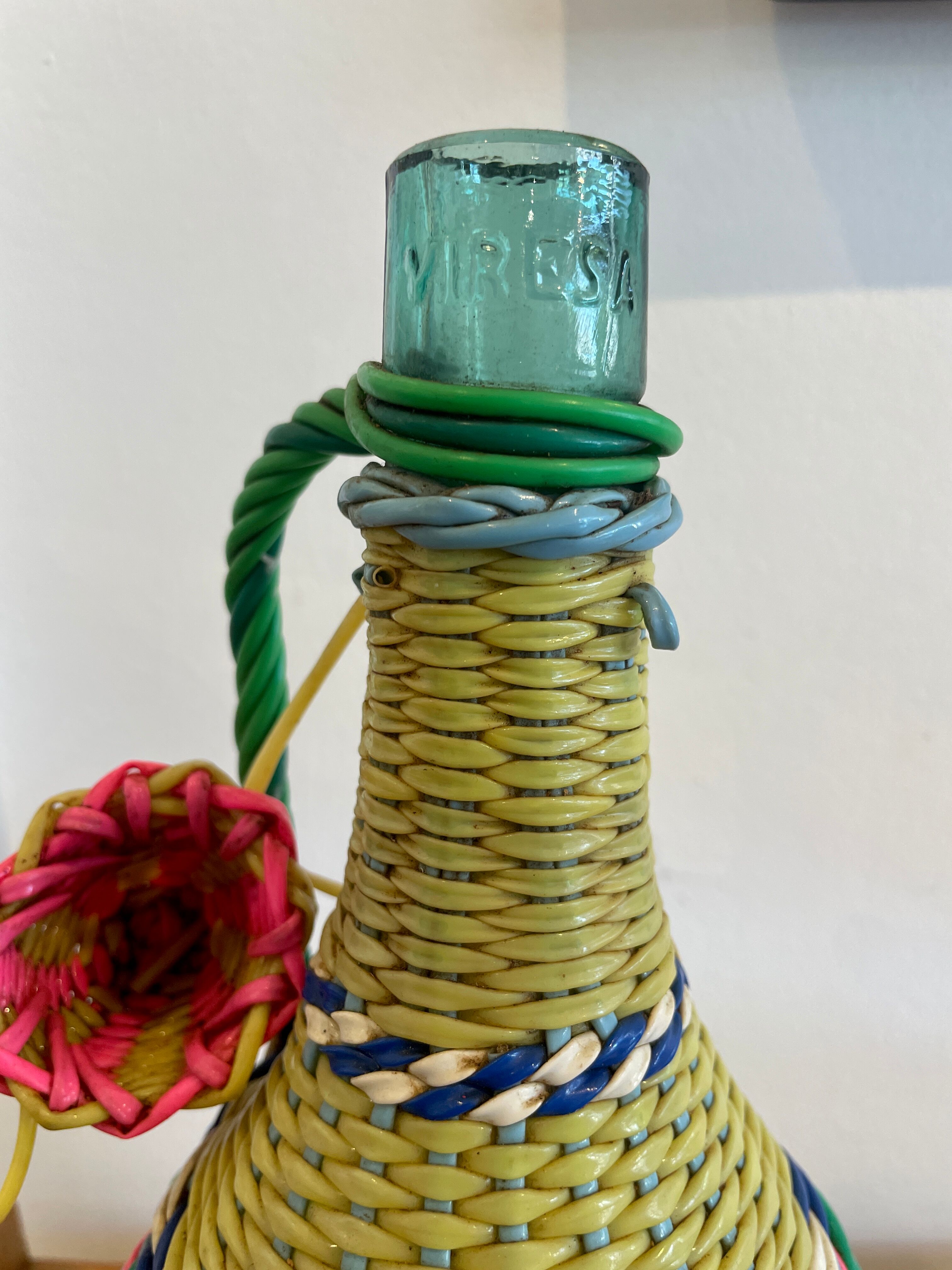 Vintage scoubidou bottle