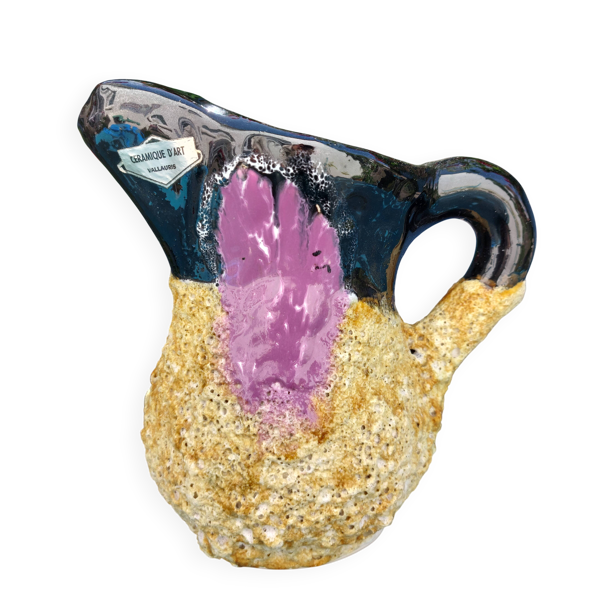 Pichet Vallauris style Fat Lava mauve