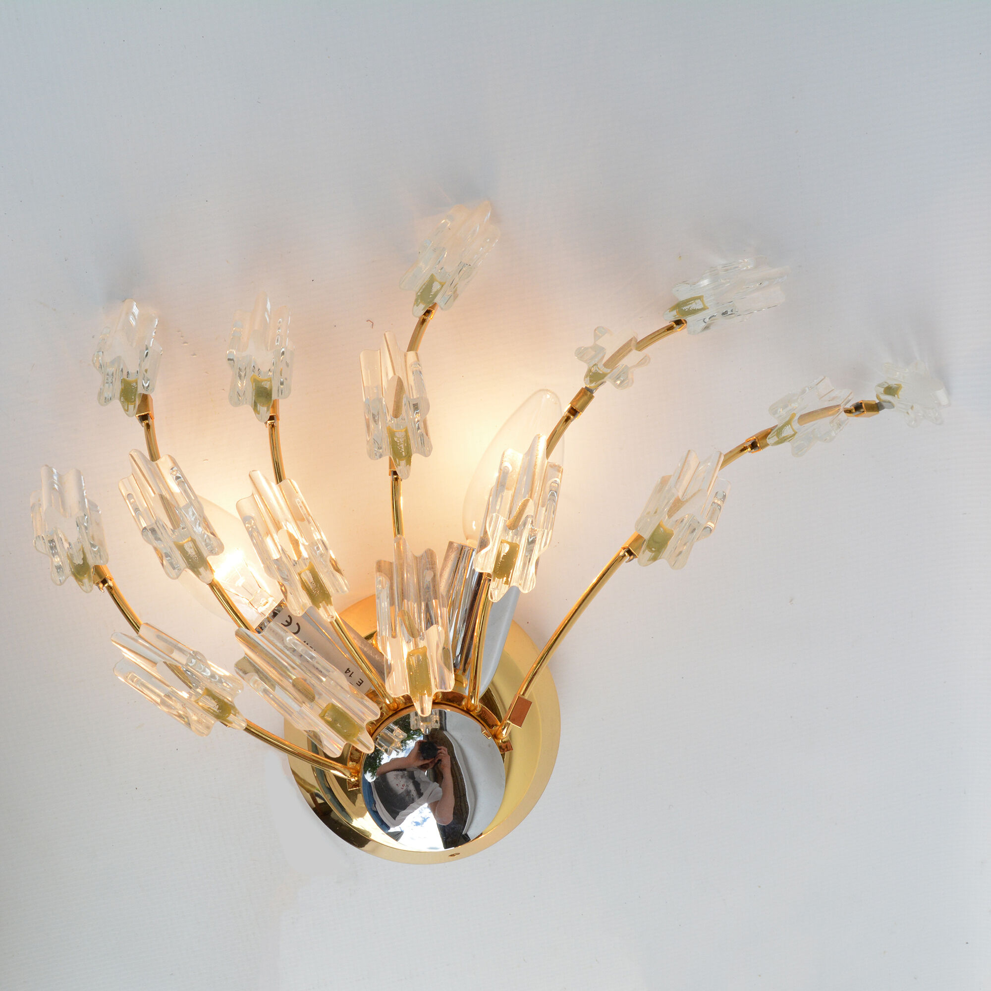 Pair of wall lamps by O. Torlasco Stilkronen, type SI30, Italy, 1970s