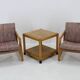 1970s Pair of Beech Armchairs and Coffee Table  by TON, Czechoslovakia