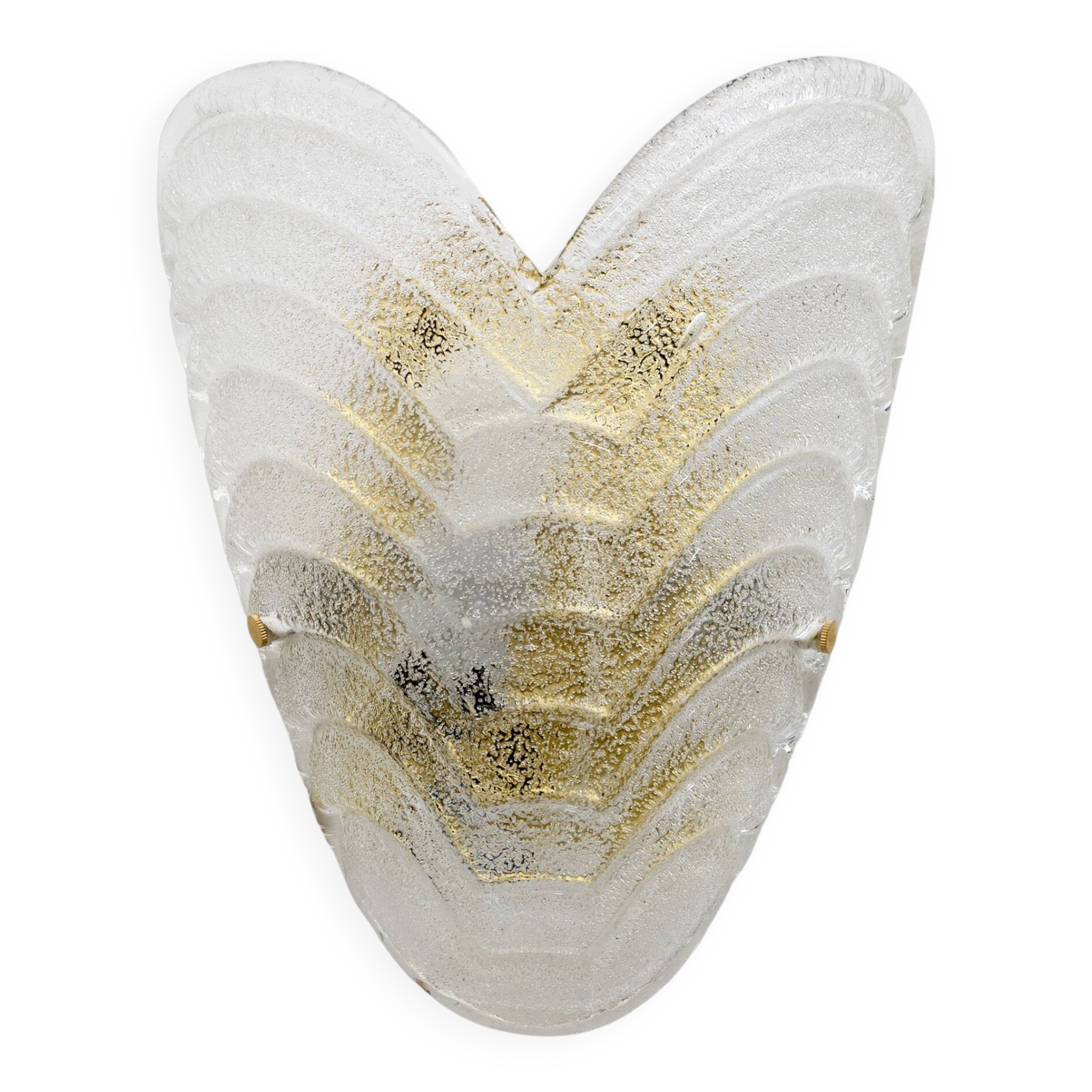 Pair of Murano glass wall lamps, 1960s vintage