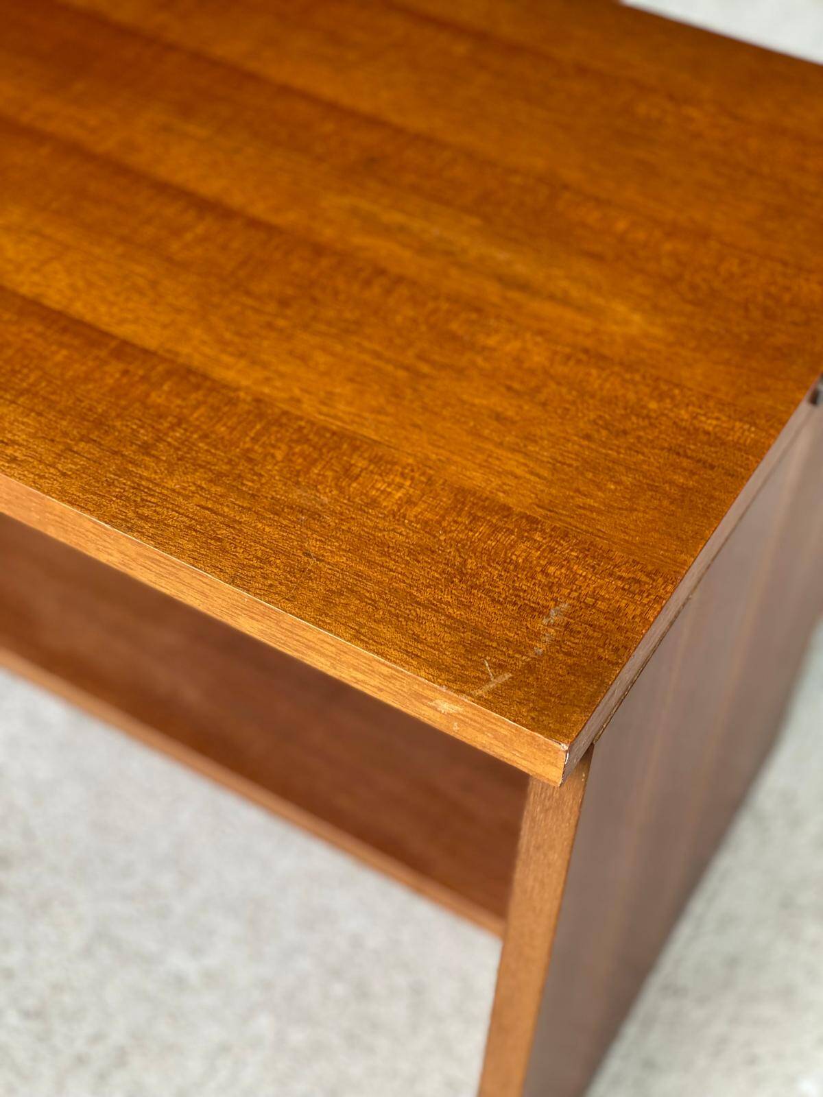 Scandinavian wooden shelf 1950 120x45cm