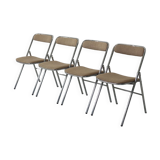 Set of 4 folding chairs Souvignet