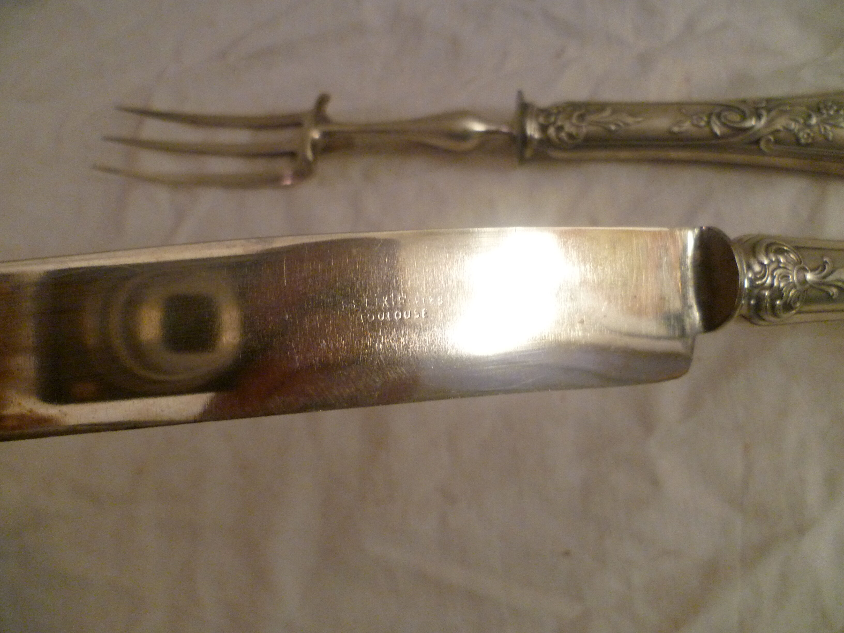 Service a decouper style Louis XV rocaille orfèv.felix freres met.argente