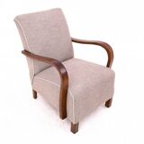 A pair of Art Deco armchairs designed by J. Halabala from the 1930s, Czechoslovakia. After renovation.