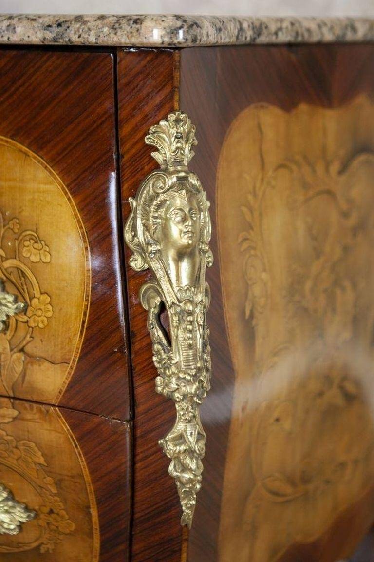 French Style Commode with Granite Top, 1890s