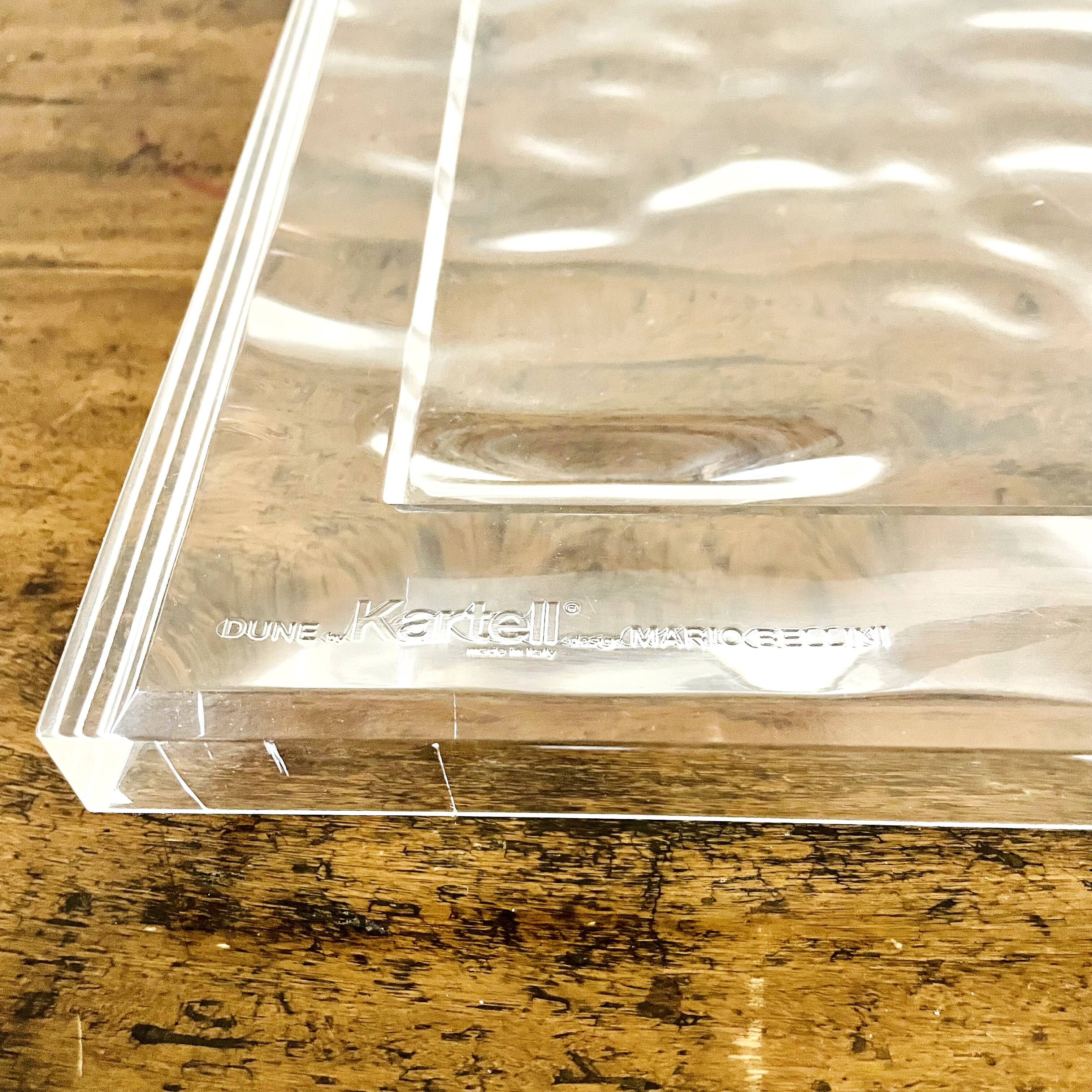 Serving tray dune big by kartell design mario bellini made in italy