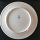 Series of 6 flat plates, Limoges porcelain, Raynaud et Cie