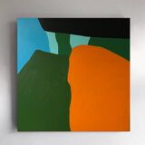 Abstract on canvas 50x50cm signed Bodasca