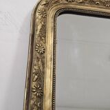 Miroir ancien trumeau doré Louis Philippe