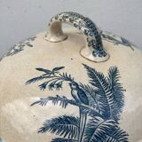 Earthenware tureen tureen Pexonne birds