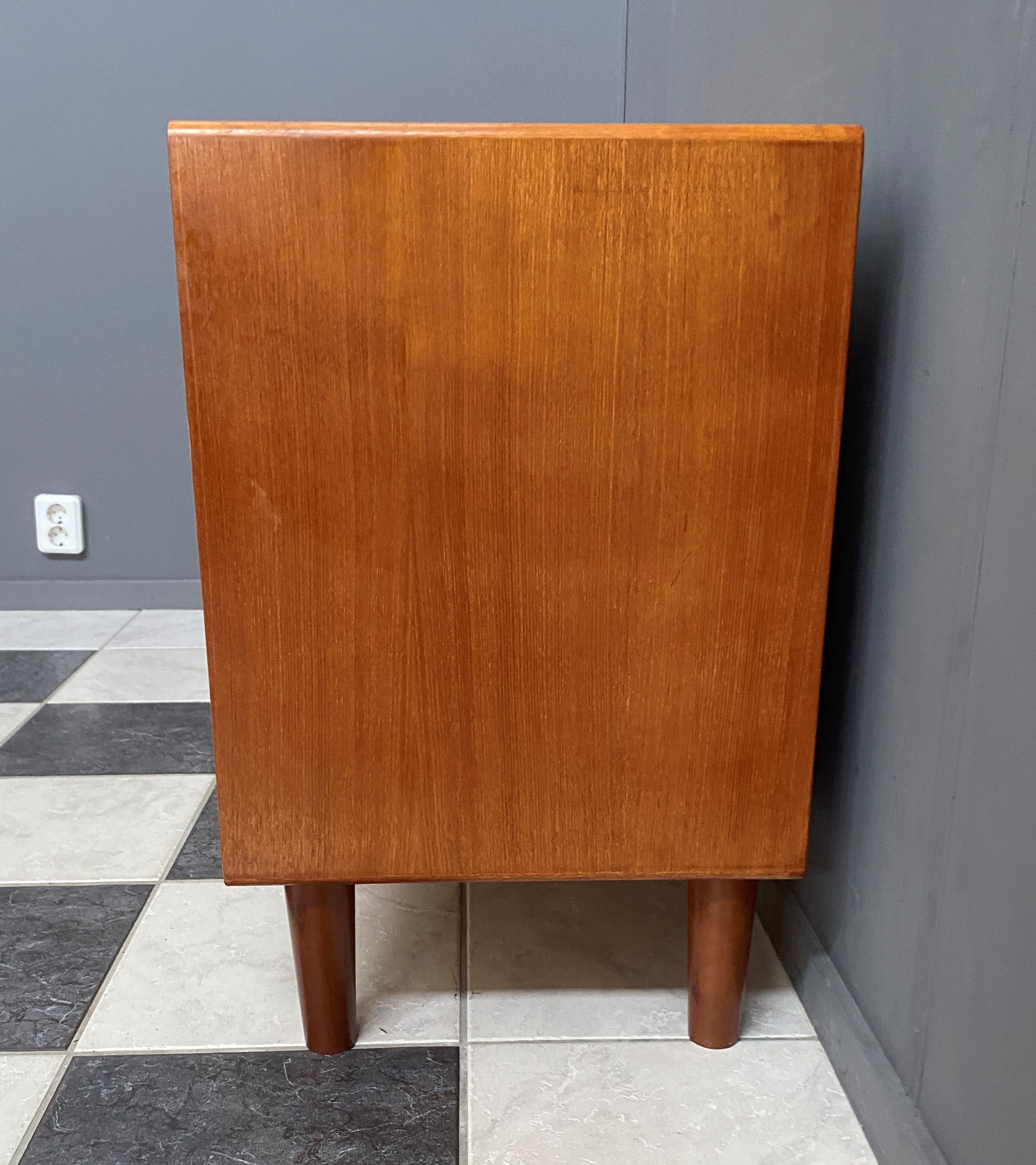 Danish Teak sideboard with drawers and door, 1960s