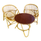Mid-20th century rattan lounge for garden, terrace, veranda, etc.