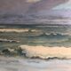The Wave of P.E Peradon oil on panel