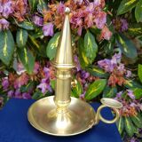 Cellar rat candle holder and brass extinguisher