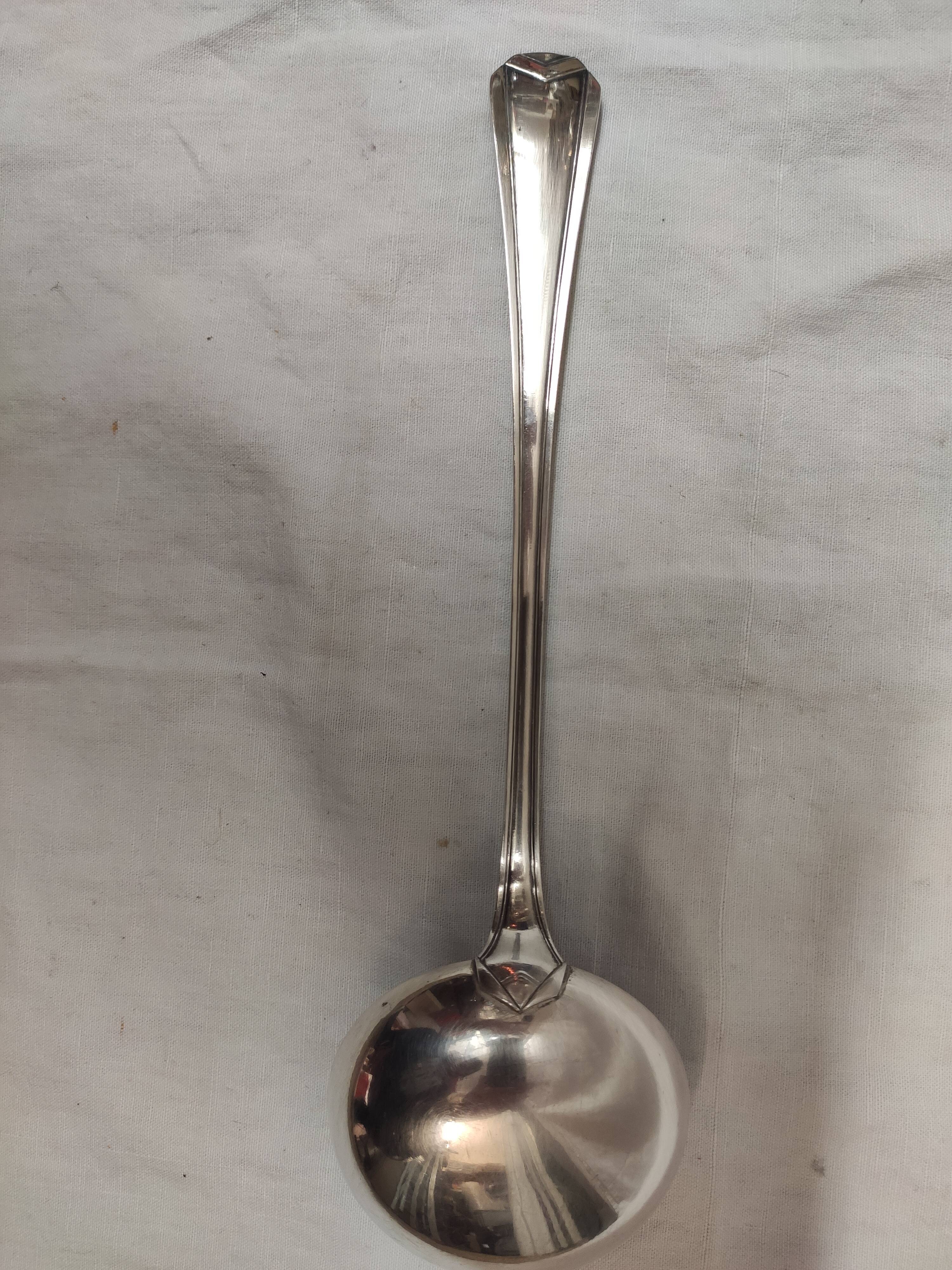 Christofle Art Deco model Chevron ladle