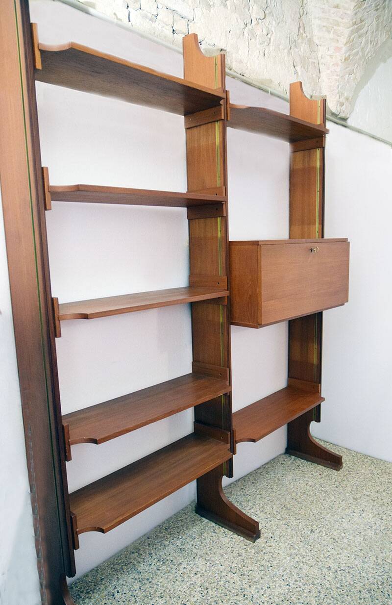 Teak bookcase by Esposizione Permanente Mobili Cantu' 1960s