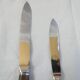 Art Deco horn walking knife set (2 knives, 12 large and 12 small)