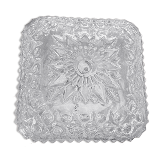 Vintage molded glass ceiling lamp