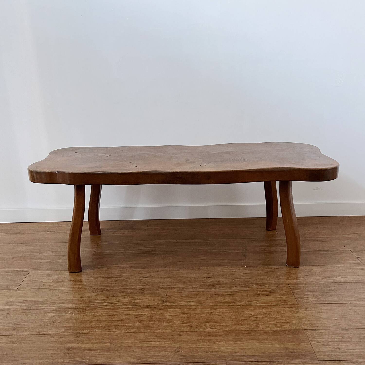 Coffee table with organic shapes