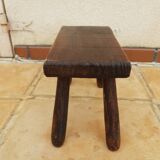 Tabouret ancien en orme