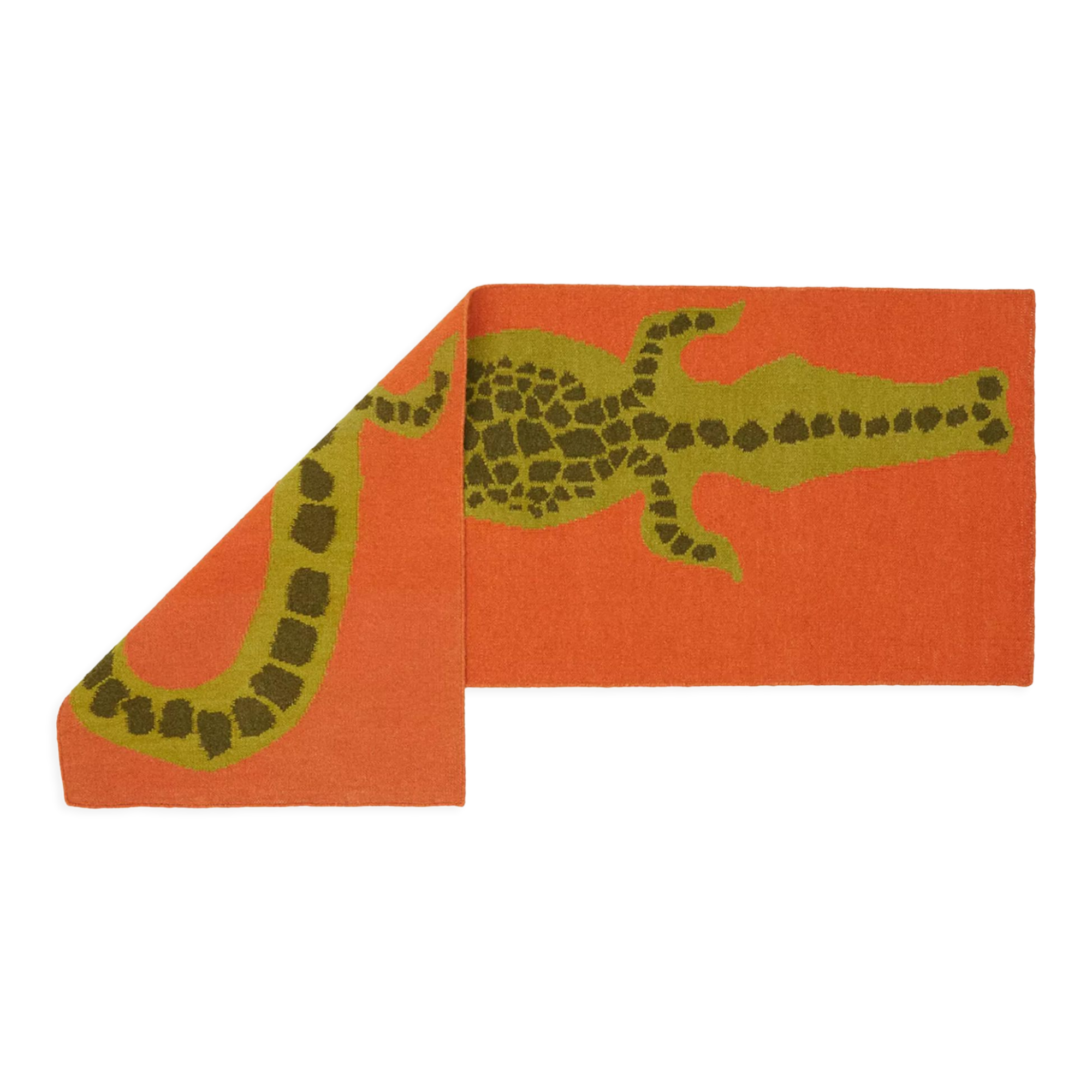 Crocodile runner rug, 180x60 cm