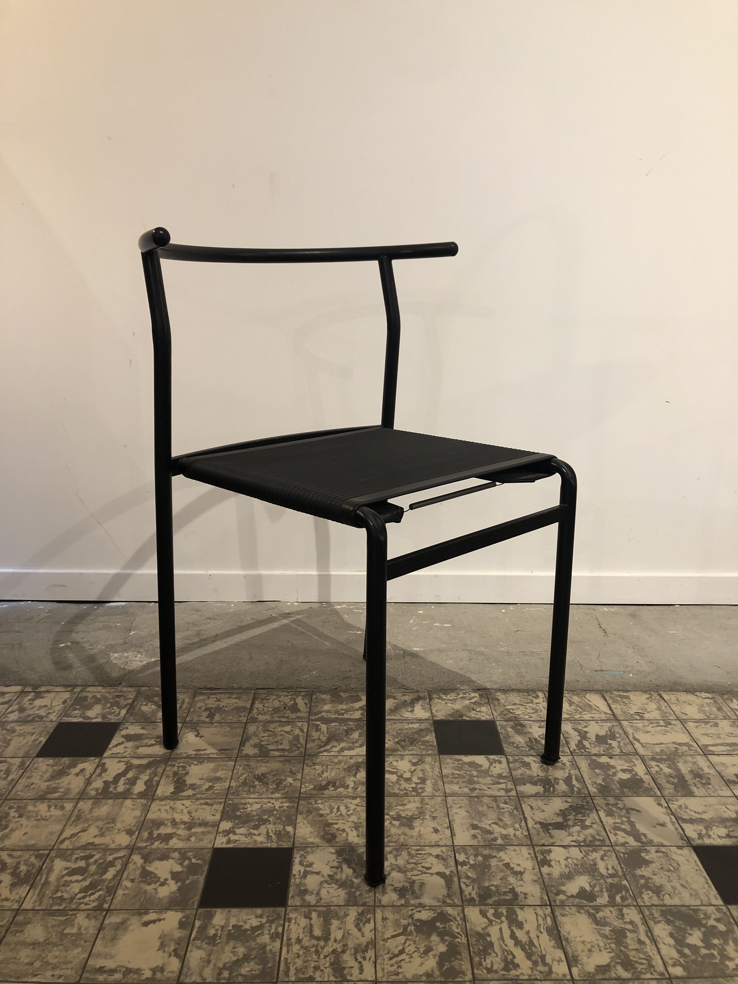 Set of 6 chairs Cerruti Baleri "café", Philippe Starck - 1980