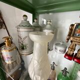 Molded pressed glass vase. Art deco