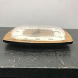 Old clock pendule Vedette formica plastic 70s vintage