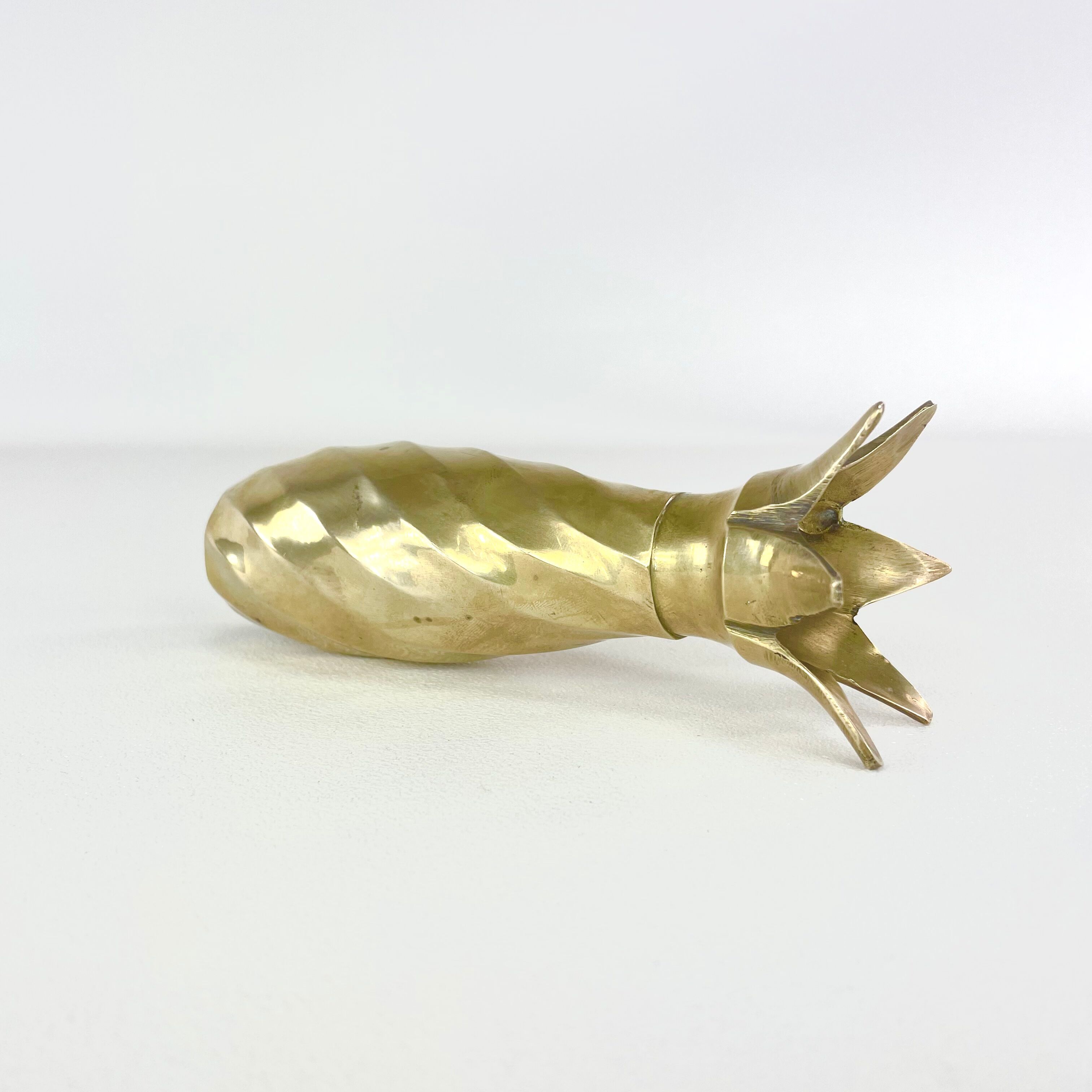 Candle holder in brass mid-century