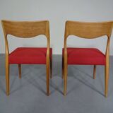 Set of Danish Oak Dining Chairs, 1960s