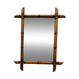 Antique bamboo mirror
