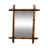 Antique bamboo mirror