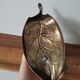 Ashtray walnut shape vintage Italian brass