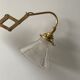 Old vintage brass accordion lamp