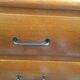 Vintage gilded oak chest of drawers