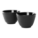 2 cast iron tea cups