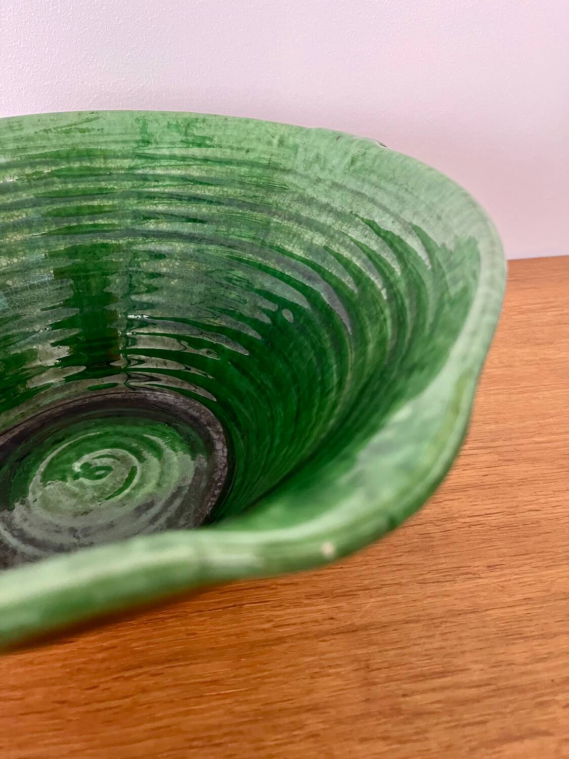 Large glazed "Tian" dish, diameter 32cm