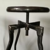 Pair of high bar stools industrial style