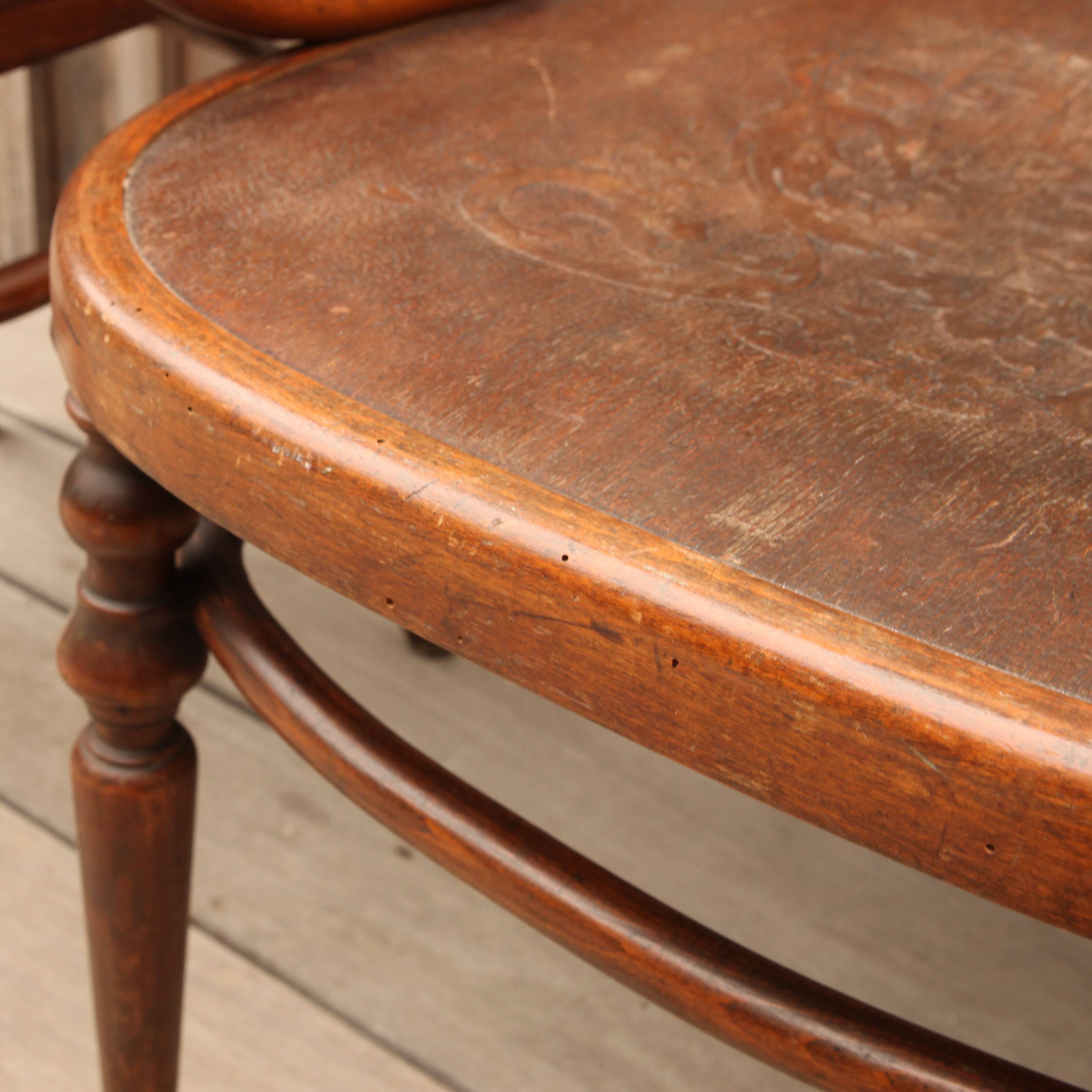Pair of Art Nouveau Fischel armchairs