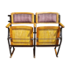 Cinema theatre seats paired with 1900 fabric Verel de Belval