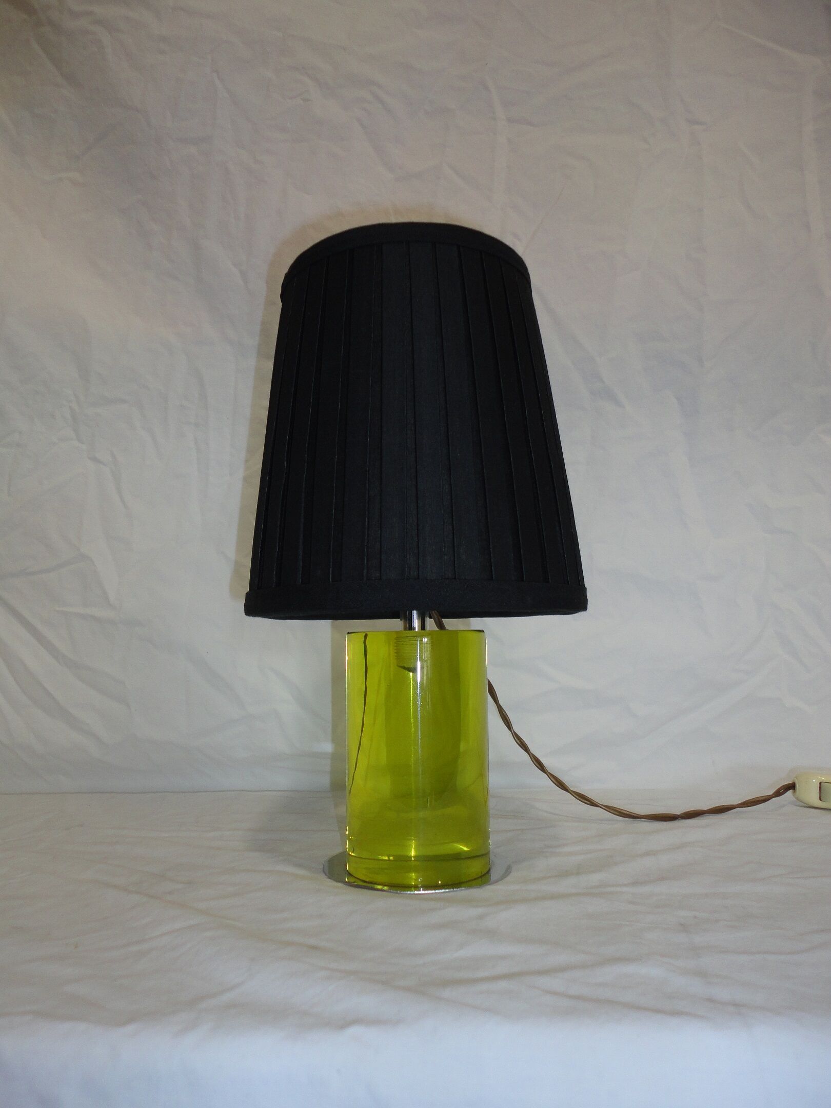 Lamp vintage 60s metal and acrylate