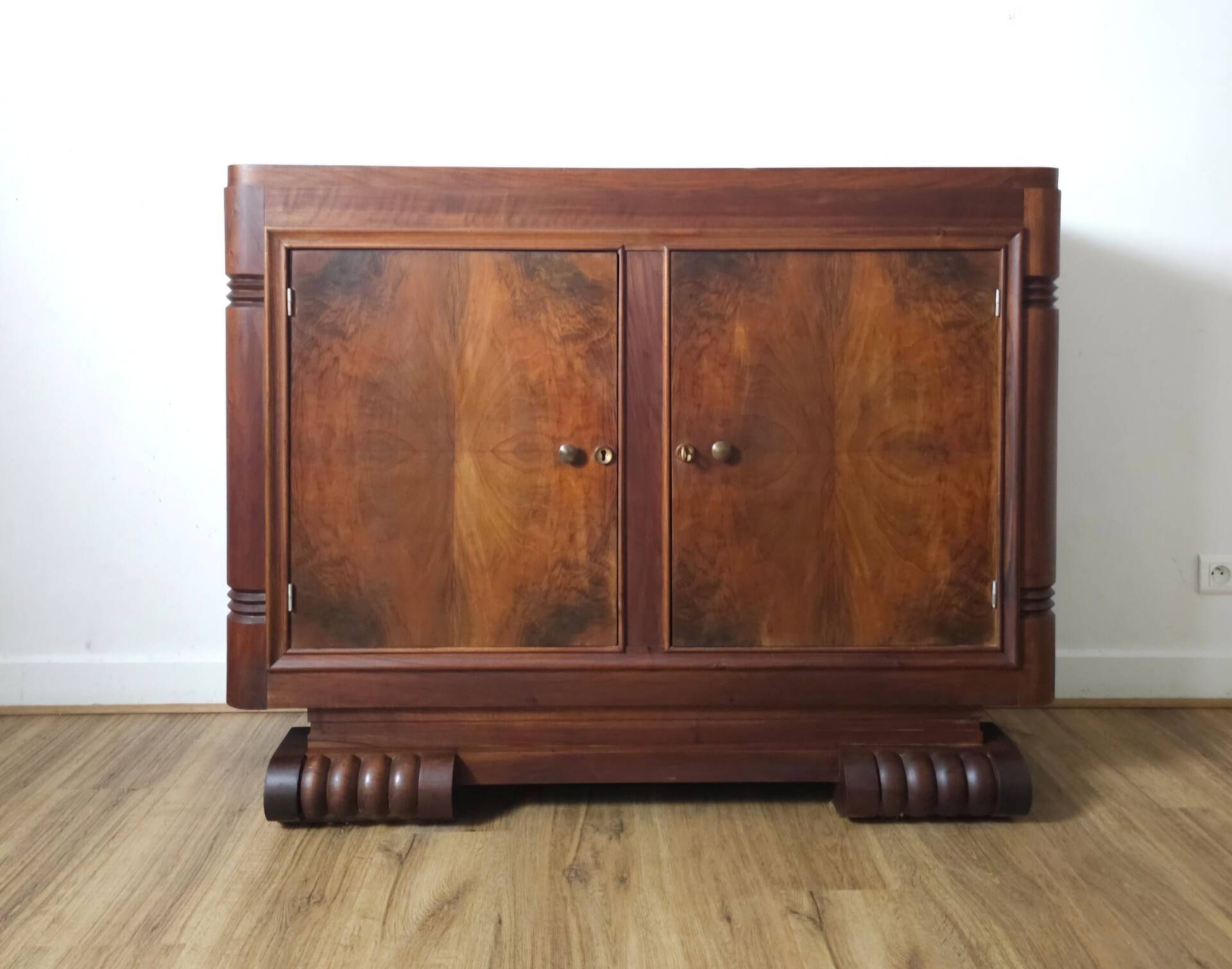 Small Art Deco Buffet in Walnut, Circa 1930