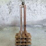 Wooden table lamp.